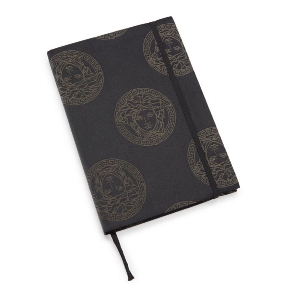 Versace Medusa Notebook Journal Blank Pages Bookmark Desinger Rare Authentic
